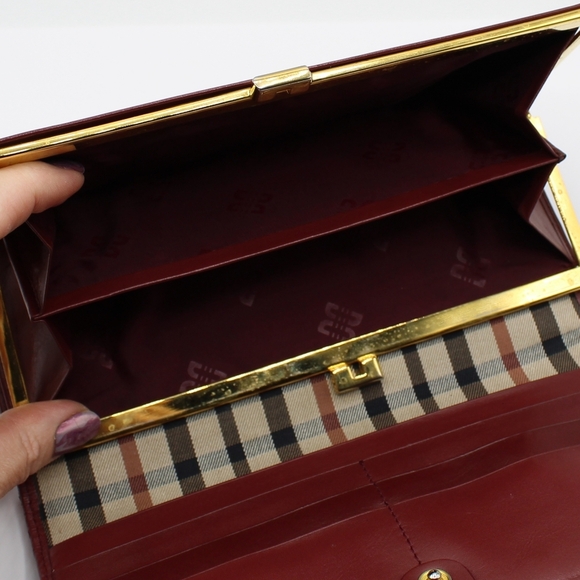 DAKS plaid envelope purse/wallet - Picture 7 of 12